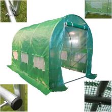 BIRCHTREE 3M (L) x 2M (W) x 2M (H) Polytunnel Greenhouse Pollytunnel Galvanised 25mm Frame