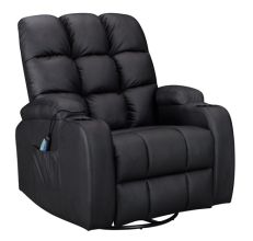 WestWood Massage Leather Sofa Electric WW-MLS12 Black