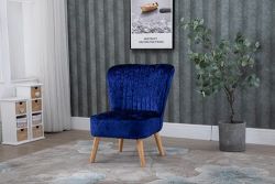 WestWood Crush Velvet Accent Chair 1300 Navy