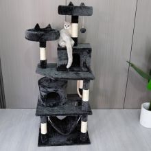 FoxHunter 64" Cat Tree CAT003 Dark Grey