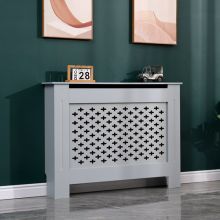 WestWood MDF Radiator Cover Cross Small Grey
