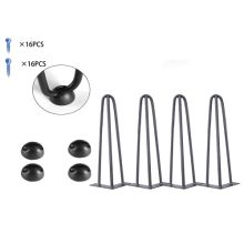 WestWood 4PCS Hairpin Metal Leg 16 inch Black