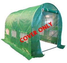 BIRCHTREE 3M(L) x 2M(W) x 2M(H) Polytunnel Greenhouse Pollytunnel 3 Section Cover Only