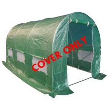 BIRCHTREE 4M(L) x 2M(W) x 2M(H) Polytunnel Greenhouse Pollytunnel 3 Section Cover Only