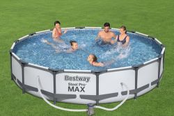 BestWay Steel Pro Frame Swimming Pool Set Round 14ft x 33inch 56595