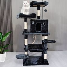 FoxHunter 59" Cat Tree CAT004 Dark Grey