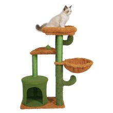 FoxHunter Cactus Cat Tree Green 007