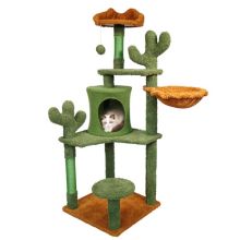 FoxHunter Cactus Cat Tree Green 012
