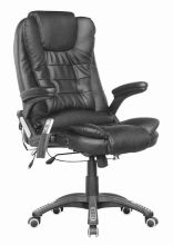WestWood Leather 6 Point Massage Office Chair Black