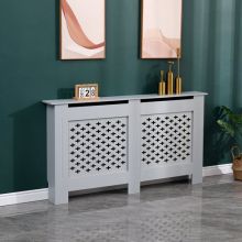 WestWood MDF Radiator Cover Cross Large Grey