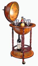 WestWood Globe Bar Drinks Cabinet Wine Trolley Stand 330MM