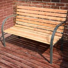 BIRCHTREE Wood Slatted Garden Bench BT-WGB05 Natural