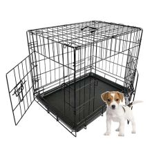 FoxHunter Pet Cage 24 inch Black
