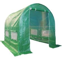 BIRCHTREE 3M (L) x 2M (W) x 2M (H) Polytunnel Greenhouse Pollytunnel Galvanised Frame