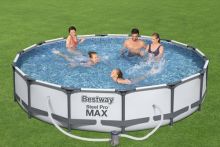 BestWay Steel Pro Frame Swimming Pool Set Round 14ft x 33inch 56595