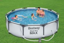 BestWay Steel Pro Frame Swimming Pool Set Round 10ft x 30inch BW56408